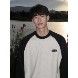 加絨加厚美式衛衣男冬季無帽圓領上衣衣服男款長袖t恤內搭打底衫