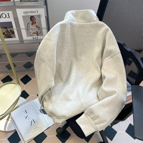 美式港風立領拉鍊工裝夾克衛衣男女春秋寬松國潮oversize外套開衫 美式港風立領拉鍊工裝夾克衛衣男女春秋寬松國潮oversize外套開衫