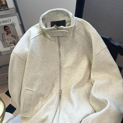 美式港風立領拉鍊工裝夾克衛衣男女春秋寬松國潮oversize外套開衫 美式港風立領拉鍊工裝夾克衛衣男女春秋寬松國潮oversize外套開衫