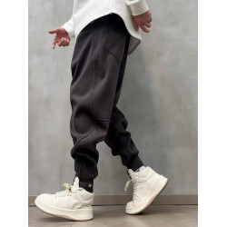 2025春季新款男士休閒衛褲純色運動長褲寬松哈倫小腳褲束腿褲百搭