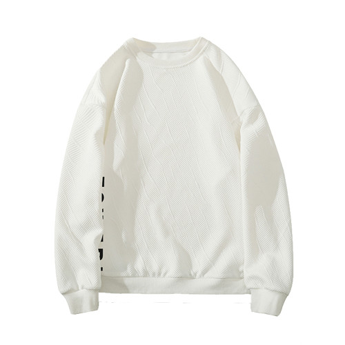 假兩件圓領衛衣男秋冬季oversize潮牌美式重磅開叉2025新款上衣服 假兩件圓領衛衣男秋冬季oversize潮牌美式重磅開叉2025新款上衣服