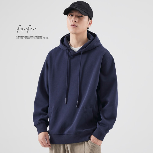 FAFC2024秋季重磅加絨連帽衛衣男士美式潮牌純色套頭帽衫上衣外套 FAFC2024秋季重磅加絨連帽衛衣男士美式潮牌純色套頭帽衫上衣外套