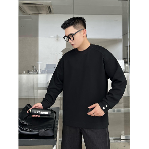 二十二號穿搭【流星雙面空氣棉】設計款衛衣開叉高級感長袖T恤男 二十二號穿搭【流星雙面空氣棉】設計款衛衣開叉高級感長袖T恤男