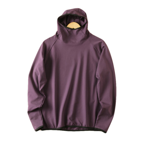 日系忍者風!半遮面連帽!秋季薄款泡泡紗寬松簡約運動長袖衛衣男 日系忍者風!半遮面連帽!秋季薄款泡泡紗寬松簡約運動長袖衛衣男