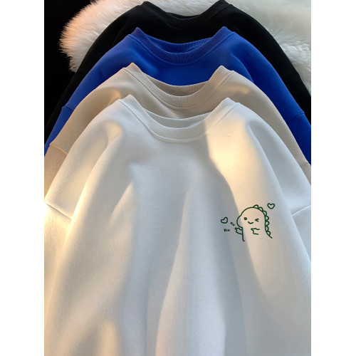 小恐龍愛心衛衣男春秋冬季2025新款重磅圓領寬松內搭無帽休閒長袖 小恐龍愛心衛衣男春秋冬季2025新款重磅圓領寬松內搭無帽休閒長袖