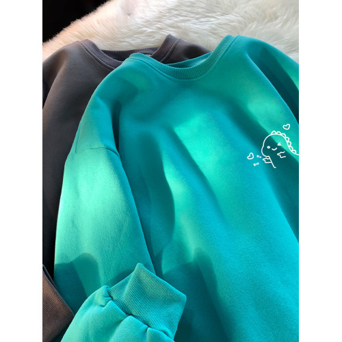 小恐龍愛心衛衣男春秋冬季2025新款重磅圓領寬松內搭無帽休閒長袖 小恐龍愛心衛衣男春秋冬季2025新款重磅圓領寬松內搭無帽休閒長袖