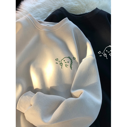 小恐龍愛心衛衣男春秋冬季2025新款重磅圓領寬松內搭無帽休閒長袖 小恐龍愛心衛衣男春秋冬季2025新款重磅圓領寬松內搭無帽休閒長袖