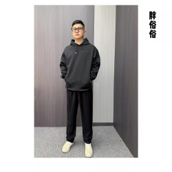 胖俗俗【美式連帽衛衣】2024秋冬新款抗皺連帽口袋衛衣