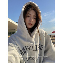 特大碼300斤純棉美式連帽衛衣男女裝秋冬季寬松oversize外套上衣2