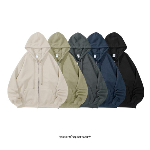 toughleaf(銀狐絨)日系cityboy開衫拉鍊連帽加絨衛衣寬松版外套男 toughleaf(銀狐絨)日系cityboy開衫拉鍊連帽加絨衛衣寬松版外套男