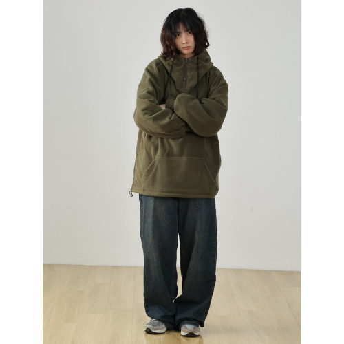 水曜日定休 日系套頭搖粒絨連帽重磅衛衣男女美式外套寬松復古潮 水曜日定休 日系套頭搖粒絨連帽重磅衛衣男女美式外套寬松復古潮