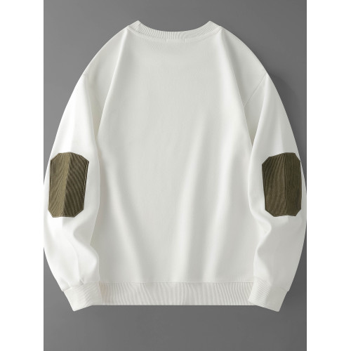 衛衣男2025新款春秋季上衣青少年圓領秋冬加絨男士白色長袖打底衫 衛衣男2025新款春秋季上衣青少年圓領秋冬加絨男士白色長袖打底衫