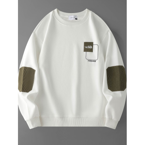 衛衣男2025新款春秋季上衣青少年圓領秋冬加絨男士白色長袖打底衫 衛衣男2025新款春秋季上衣青少年圓領秋冬加絨男士白色長袖打底衫