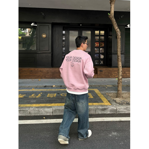 OXFREAK「排序字母刺綉」400G全棉重磅灰色衛衣男圓領秋冬季長袖 OXFREAK「排序字母刺綉」400G全棉重磅灰色衛衣男圓領秋冬季長袖