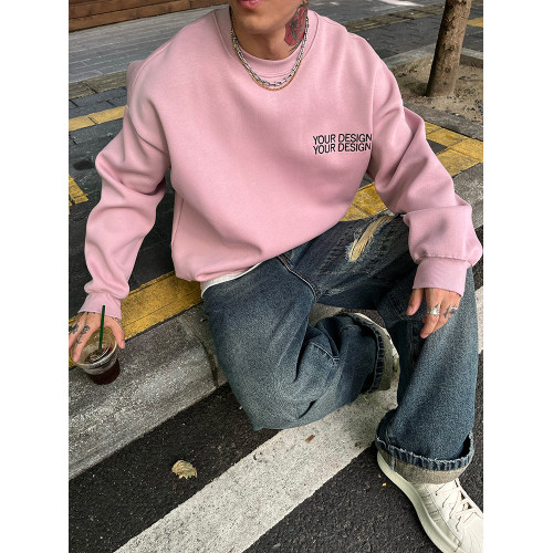 OXFREAK「排序字母刺綉」400G全棉重磅灰色衛衣男圓領秋冬季長袖 OXFREAK「排序字母刺綉」400G全棉重磅灰色衛衣男圓領秋冬季長袖