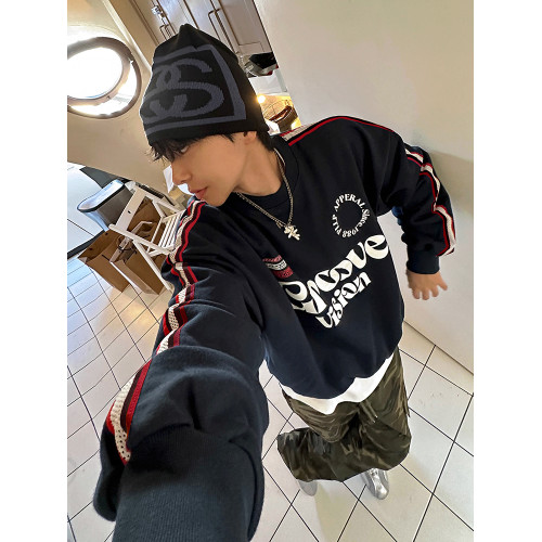 MRCYC設計感字母印花衛衣男秋冬季寬松純棉上衣韓系潮流套頭外套 MRCYC設計感字母印花衛衣男秋冬季寬松純棉上衣韓系潮流套頭外套