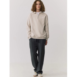 KITH男潮牌刺綉衛褲2024秋季新款寬松直筒褲束腳長褲子灰色運動褲