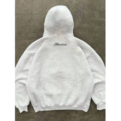 搞錢做慈善 400克重磅！花體英文西海岸男女同款打底連帽衛衣