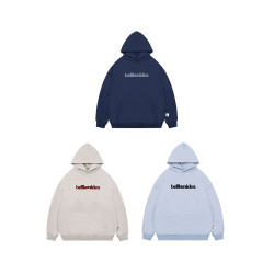 BELLKENIDEA 重磅445g連帽字母牙刷刺綉廓形寬松衛衣男女款潮流行