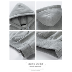 2025新款開衫衛衣男春秋季連帽拉鍊運動重磅外套美式潮牌男生上衣