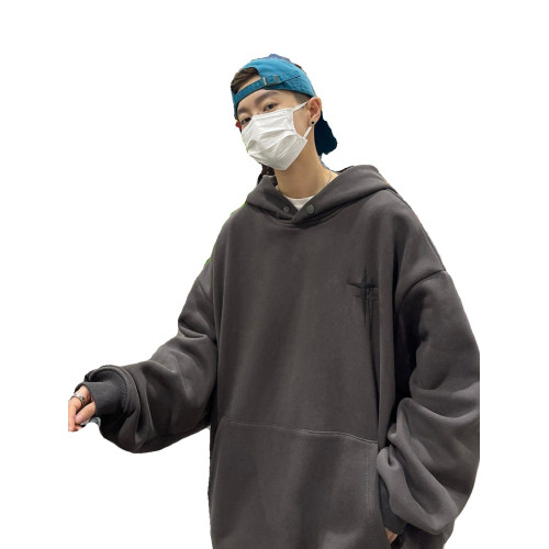 特大碼300斤美式復古連帽衛衣男裝秋冬季ins潮牌寬松休閒百搭外套 特大碼300斤美式復古連帽衛衣男裝秋冬季ins潮牌寬松休閒百搭外套