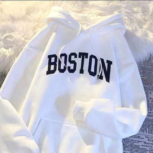 加絨加厚連帽衛衣男士冬季寬松外套連帽衫青年新款套頭上衣服男裝 加絨加厚連帽衛衣男士冬季寬松外套連帽衫青年新款套頭上衣服男裝