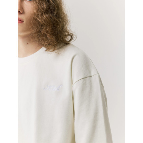 Kith 24ss Nelson基礎款秋冬落肩刺綉純棉圓領衛衣加絨打底長袖男 Kith 24ss Nelson基礎款秋冬落肩刺綉純棉圓領衛衣加絨打底長袖男