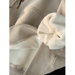 ADAMF秋冬季連帽衛衣男女加絨加厚外套重磅ins帽衫情侶寬松上衣潮