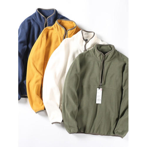 【 半拉鍊設計】秋冬新款男裝搖粒絨時尚保暖套頭衫衛衣 【 半拉鍊設計】秋冬新款男裝搖粒絨時尚保暖套頭衫衛衣