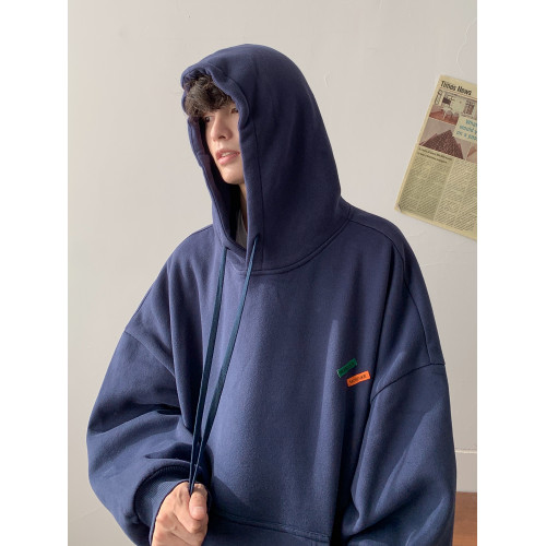 加絨加厚墨綠色重磅cityboy衛衣男秋冬潮連帽衫oversize美式外套 加絨加厚墨綠色重磅cityboy衛衣男秋冬潮連帽衫oversize美式外套