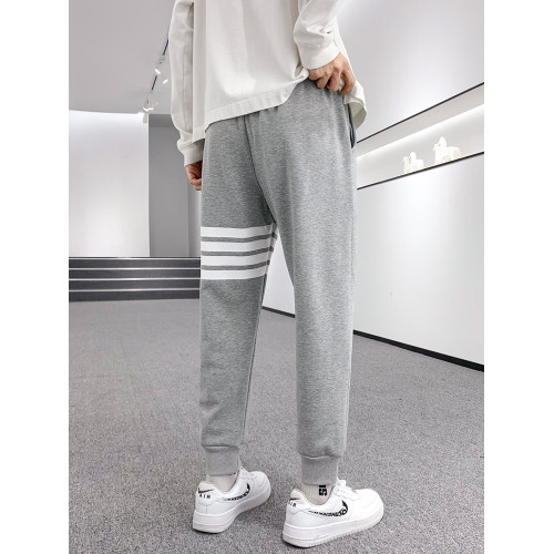衛褲男士春夏款灰色四道杠休閒薄款長褲春季運動褲男寬松男生褲子 衛褲男士春夏款灰色四道杠休閒薄款長褲春季運動褲男寬松男生褲子