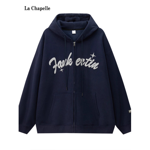 拉夏貝爾重磅開衫加絨衛衣男生春秋款2025新款大碼青少年男士外套 拉夏貝爾重磅開衫加絨衛衣男生春秋款2025新款大碼青少年男士外套