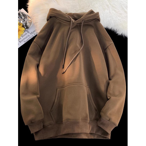 深灰色500g重磅衛衣男春秋款2025新款美式潮牌硬挺痞帥連帽上衣 深灰色500g重磅衛衣男春秋款2025新款美式潮牌硬挺痞帥連帽上衣