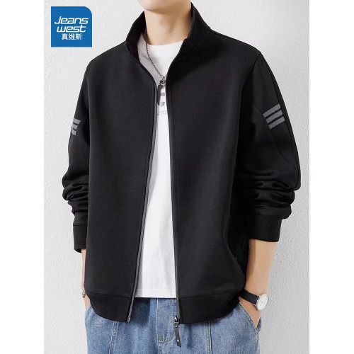 真維斯開衫衛衣男士秋冬季夾克加絨春季寬松立領男裝休閒外套男生 真維斯開衫衛衣男士秋冬季夾克加絨春季寬松立領男裝休閒外套男生