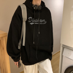 衛衣男士秋季vintage潮牌ins重磅寬松連帽加絨加厚大碼美式外套