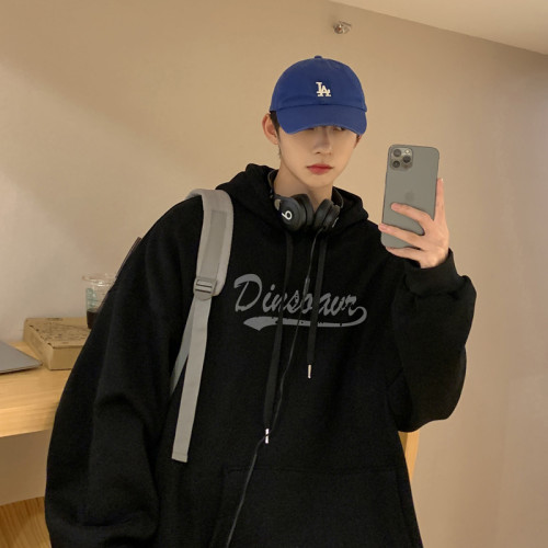 衛衣男士秋季vintage潮牌ins重磅寬松連帽加絨加厚大碼美式外套 衛衣男士秋季vintage潮牌ins重磅寬松連帽加絨加厚大碼美式外套