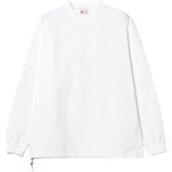 BEAMS JAPAN STECH LOOSE L/S 寬松重磅日産紅繩純色長袖T恤 21SS