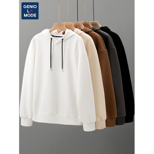 GENIOLAMODE加絨連帽衛衣男冬季2025新款美式男士重磅帶帽套頭衫 GENIOLAMODE加絨連帽衛衣男冬季2025新款美式男士重磅帶帽套頭衫