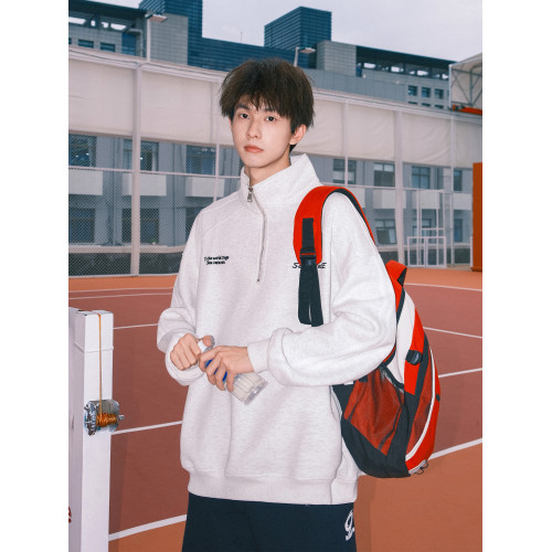 重磅半拉鍊衛衣男男款秋冬加絨男士內搭上衣長袖男生秋季無帽外套 重磅半拉鍊衛衣男男款秋冬加絨男士內搭上衣長袖男生秋季無帽外套