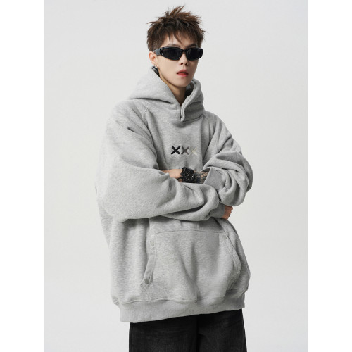 潮牌設計感刺綉衛衣男秋美式重磅百搭連帽衫vibe高街寬松情侶外套 潮牌設計感刺綉衛衣男秋美式重磅百搭連帽衫vibe高街寬松情侶外套