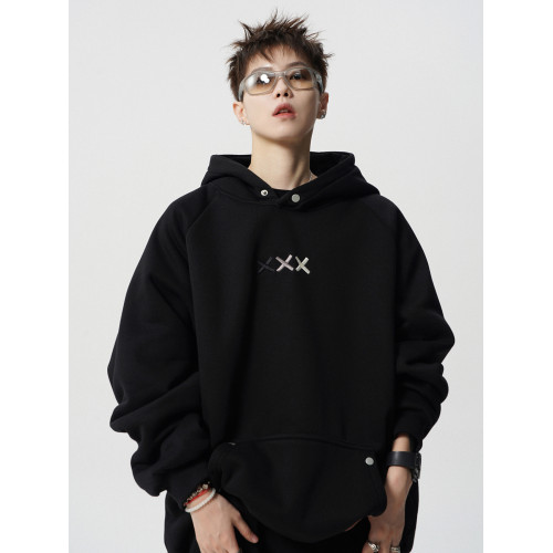 潮牌設計感刺綉衛衣男秋美式重磅百搭連帽衫vibe高街寬松情侶外套 潮牌設計感刺綉衛衣男秋美式重磅百搭連帽衫vibe高街寬松情侶外套