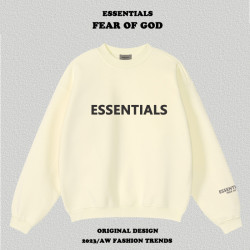 復線Essentials壓膠字母圓領衛衣加絨男女fog高街情侶寬松上衣潮