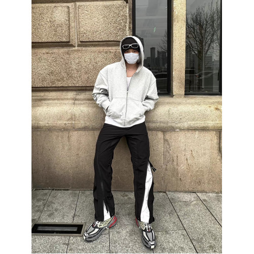 cleanfti外套基礎通勤寬松連帽落肩拉鍊開衫廓形短款boxy版型衛衣 cleanfti外套基礎通勤寬松連帽落肩拉鍊開衫廓形短款boxy版型衛衣