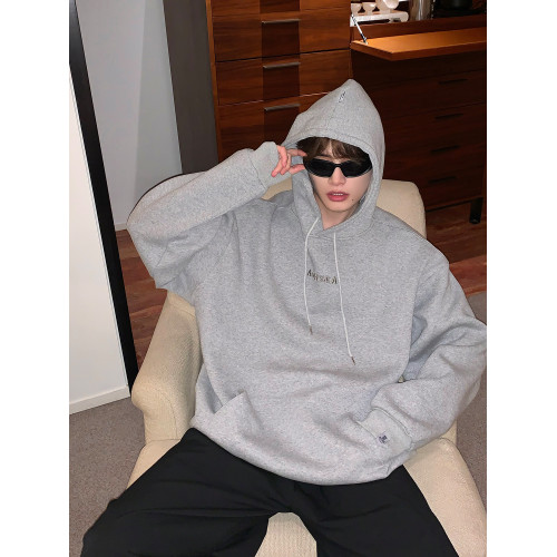 cuibuju重磅休閒百搭連帽衛衣男寬松冬季加厚帽衫ins美式潮牌上衣 cuibuju重磅休閒百搭連帽衛衣男寬松冬季加厚帽衫ins美式潮牌上衣