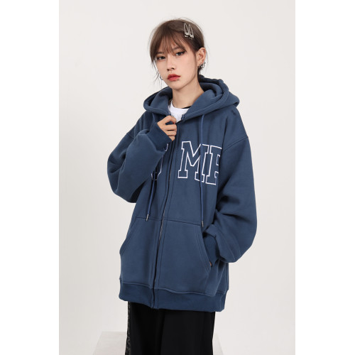 JUMP NEXT 國潮秋季情侶嘻哈三色大拉鍊開衫寬松休閒連帽衛衣 JUMP NEXT 國潮秋季情侶嘻哈三色大拉鍊開衫寬松休閒連帽衛衣