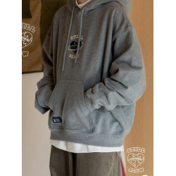 todaynowind X stillslow寬松oversize刺綉連帽衛衣 美式復古加絨