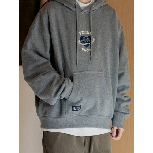 todaynowind X stillslow寬松oversize刺綉連帽衛衣 美式復古加絨 todaynowind X stillslow寬松oversize刺綉連帽衛衣 美式復古加絨