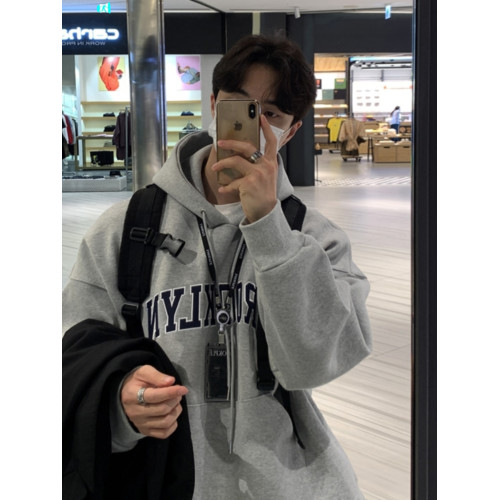 美式重磅百搭連帽衛衣男春秋新款字母印花休閒潮牌硬挺帽衫外套 美式重磅百搭連帽衛衣男春秋新款字母印花休閒潮牌硬挺帽衫外套