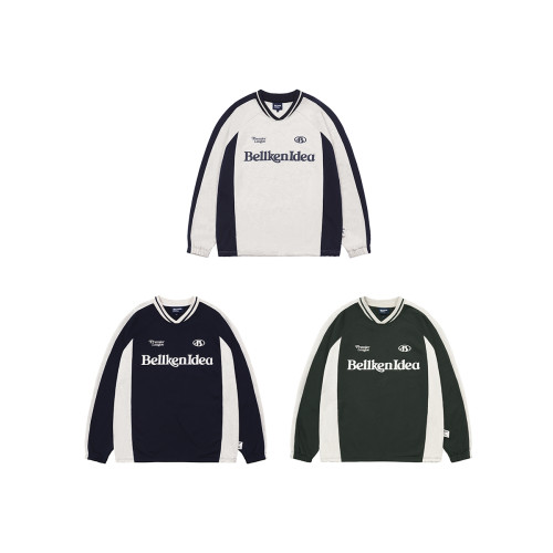 BELLKENIDEA 440G重磅寬松拼接復古棒球圓領衛衣運動男女球衣潮牌 BELLKENIDEA 440G重磅寬松拼接復古棒球圓領衛衣運動男女球衣潮牌