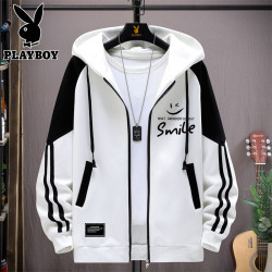 花花公子夾克衛衣男士春秋季新款棒球服上衣服青少年潮流男裝外套